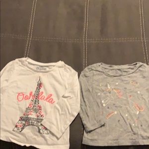 2 shirts size 12-18 Gap and OshKosh